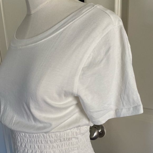 Maeve Anthropologie white crop tee - Picture 6 of 7